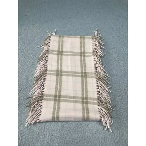 Pure Cashmere Pink Plaid Scarf - Picture 5 of 7